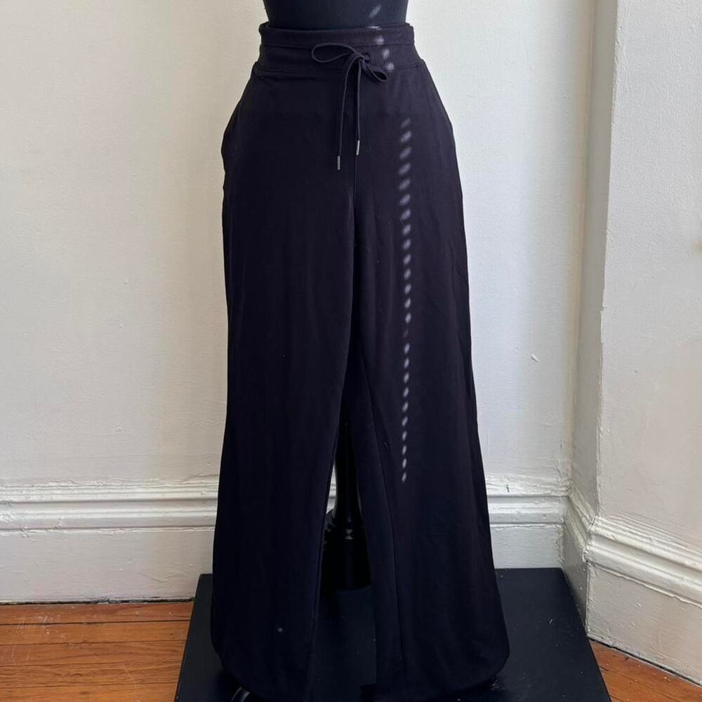 Tek Gear Black Wide Leg Drawstring Comfy Pants Sz XL NEW